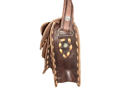 Bolso labrado vacuno tira Mediano-3