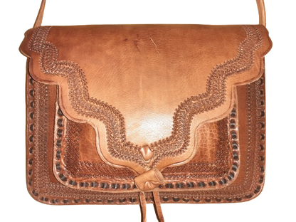 Bolso cuadrado de cuero vacuno L-0