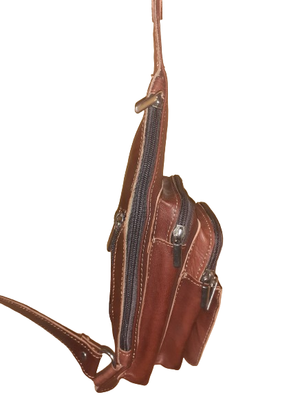 Bandolera cruzada triangular