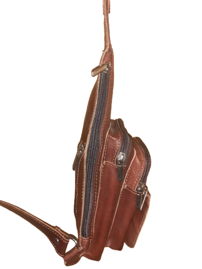 Bandolera cruzada triangular