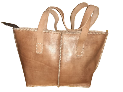 Bolso Mujer  Vacuno hilo blanco Mediano-0