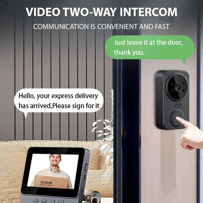 Wireless Visual Intercom Doorbell with HD Screen