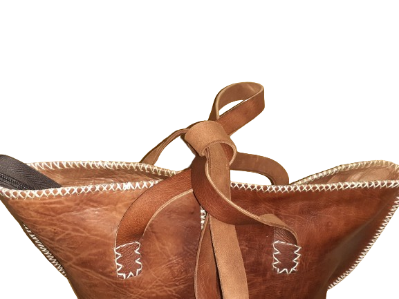 Bolso Mujer  Vacuno hilo blanco Mediano-9