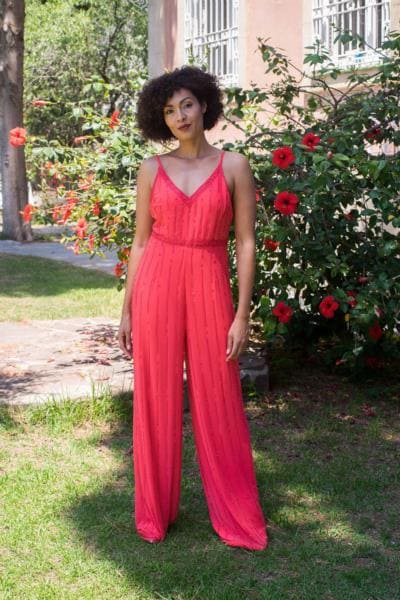CLOVER JUMPSUIT CORAL