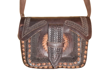 Bolso labrado vacuno tira Mediano-0