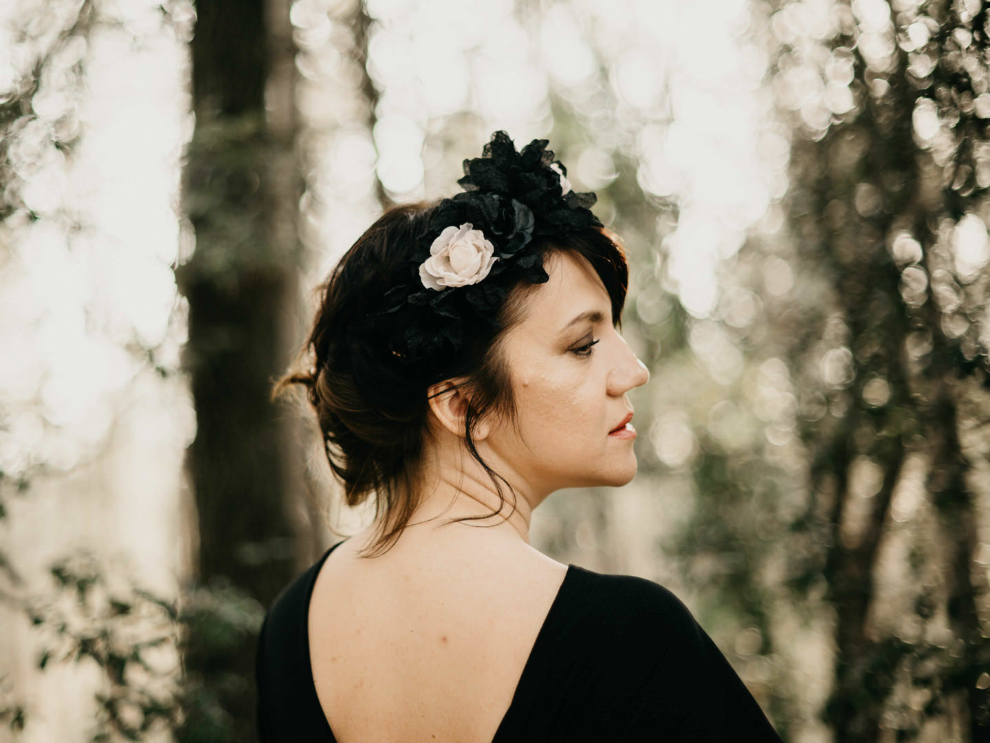 DIADEMA BLANCO Y NEGRO