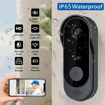 NNEOBA Wireless Video Doorbell with Camera & Intercom