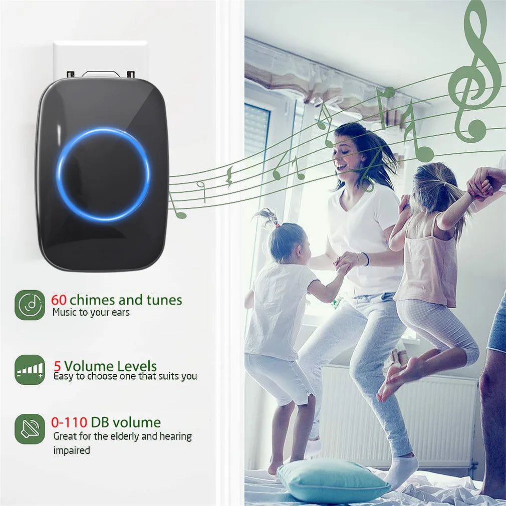 NNEOBA Wireless Waterproof Doorbell (300M Range)