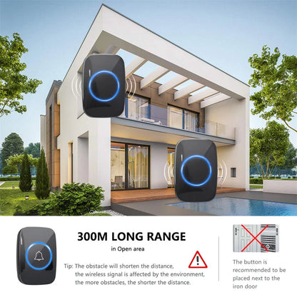 NNEOBA Wireless Waterproof Doorbell (300M Range)