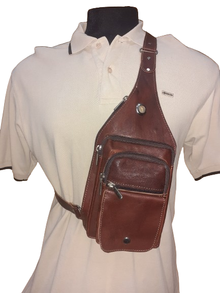 Bandolera cruzada triangular