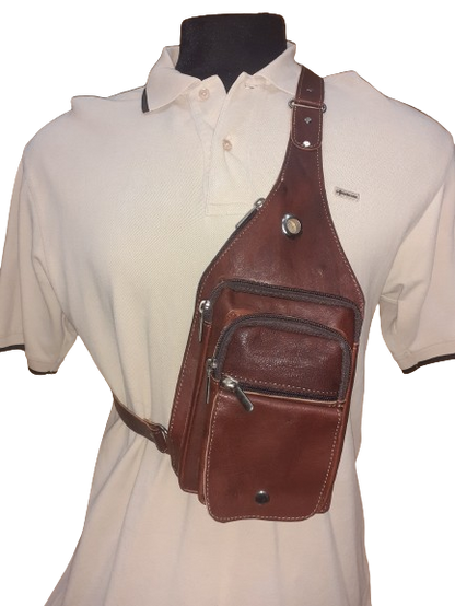 Bandolera cruzada triangular