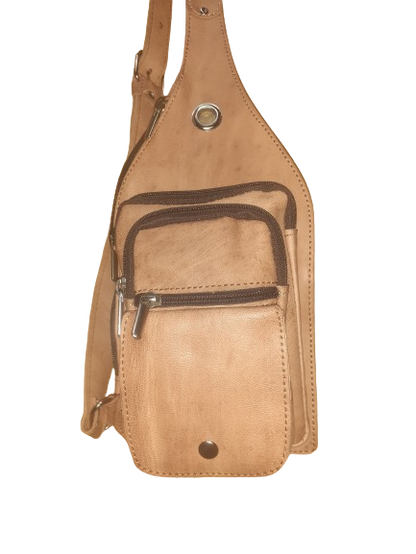 Bandolera cruzada triangular