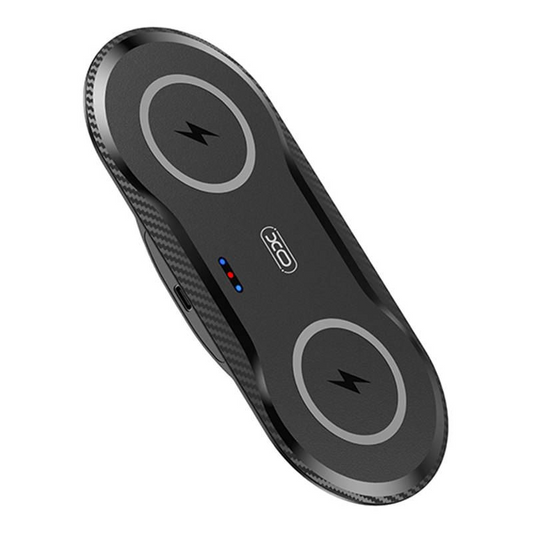 Incarcator Universal Wireless XO WX026 2 in 1, 20W, Cablu USB-C 1m inclus, Negru (WX025)