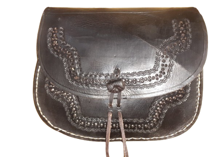 Bolso redondo mujer borde-0