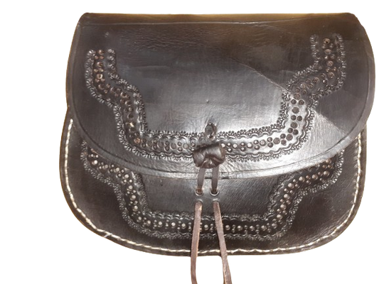 Bolso redondo mujer borde-0