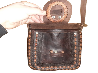 Bolso labrado vacuno tira Mediano-1