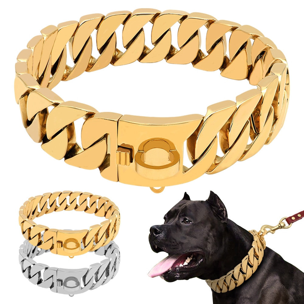 32MM Strong Metal Dog Chain Collars-4