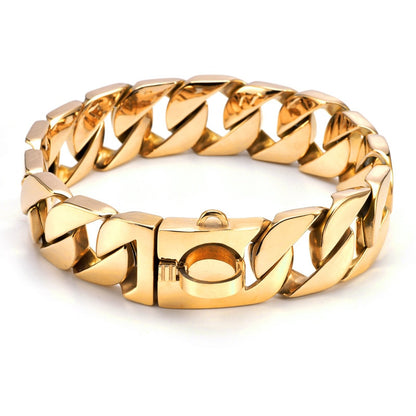 Strong Metal Dog Chain Collars-6