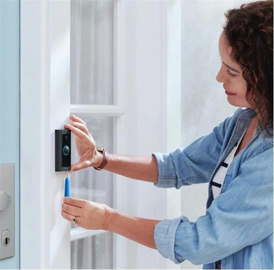 Ring Video Doorbell Wired - Black - HD Video - Advanced Motion Detecti