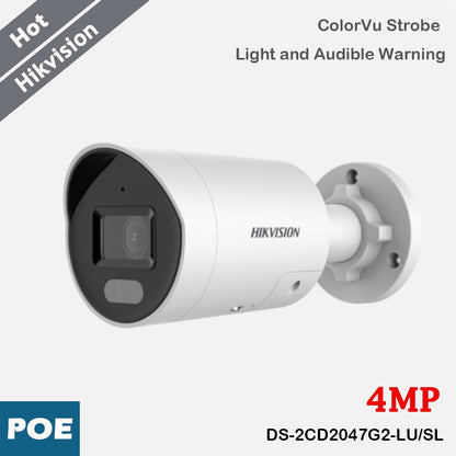Hikvision 4MP Mini IP Camera ColorVu Strobe Light Audio Alarm-3